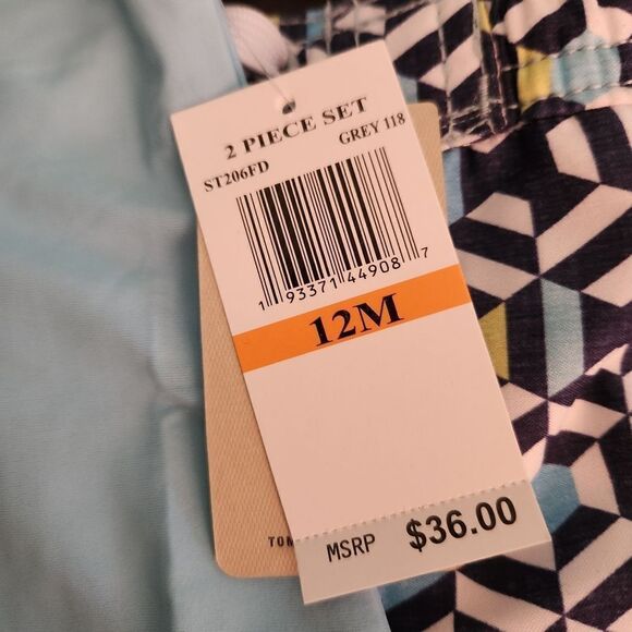 Tommy Bahama Kids Printed 2 Piece Rashguard Swimset Size 12 months - Picture 6 of 9